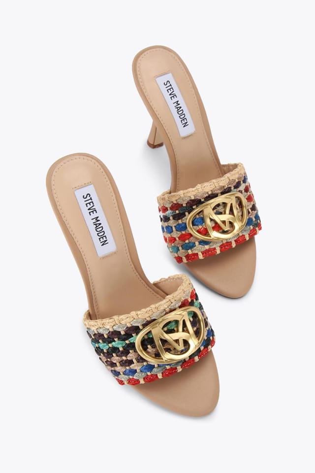 Steve Madden STEVE MADDEN Women's 'Dappery Multi Raffia' Heels - 2