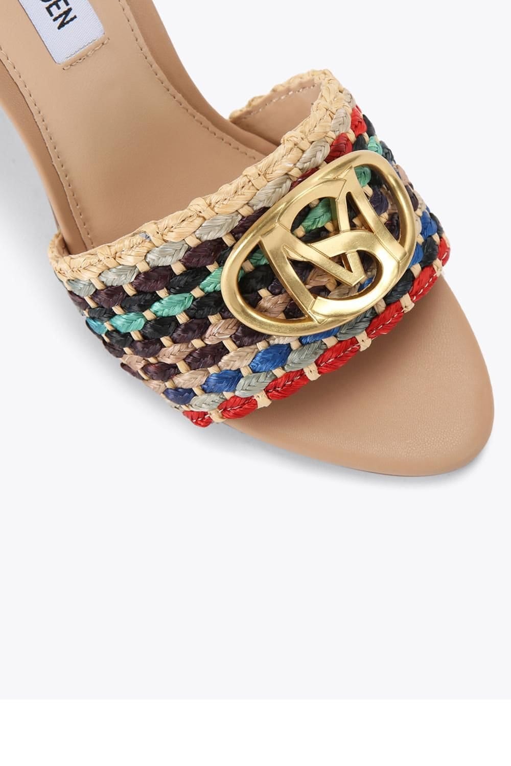 Steve Madden STEVE MADDEN Women's 'Dappery Multi Raffia' Heels - 4
