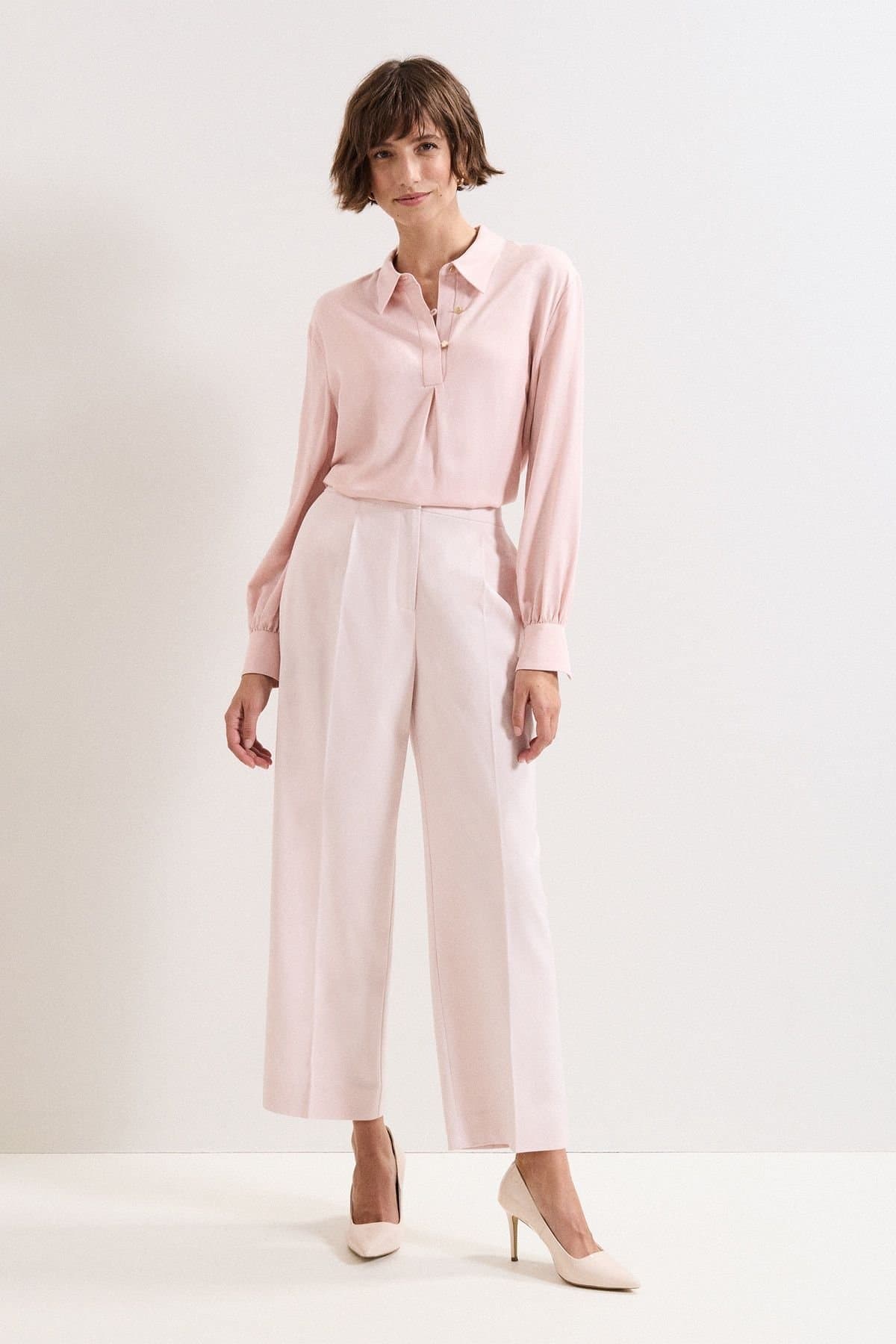 Phase Eight Phase Eight Pale Pink Wool Pants for Women