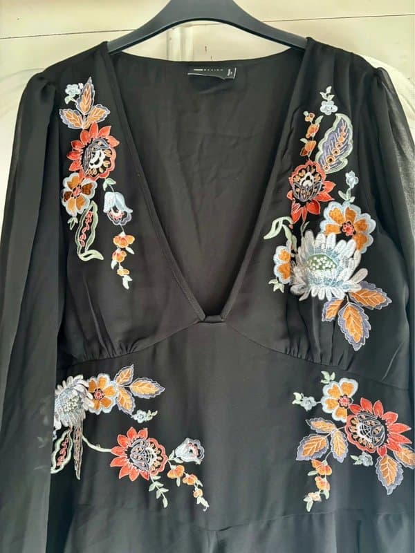 ASOS Brand new with tags ASOS chiffon and embroidered dress