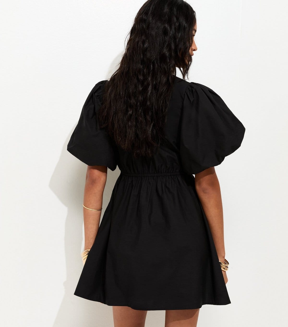 New Look Women's Black Embroidered Cutwork Mini Dress New Look - 4