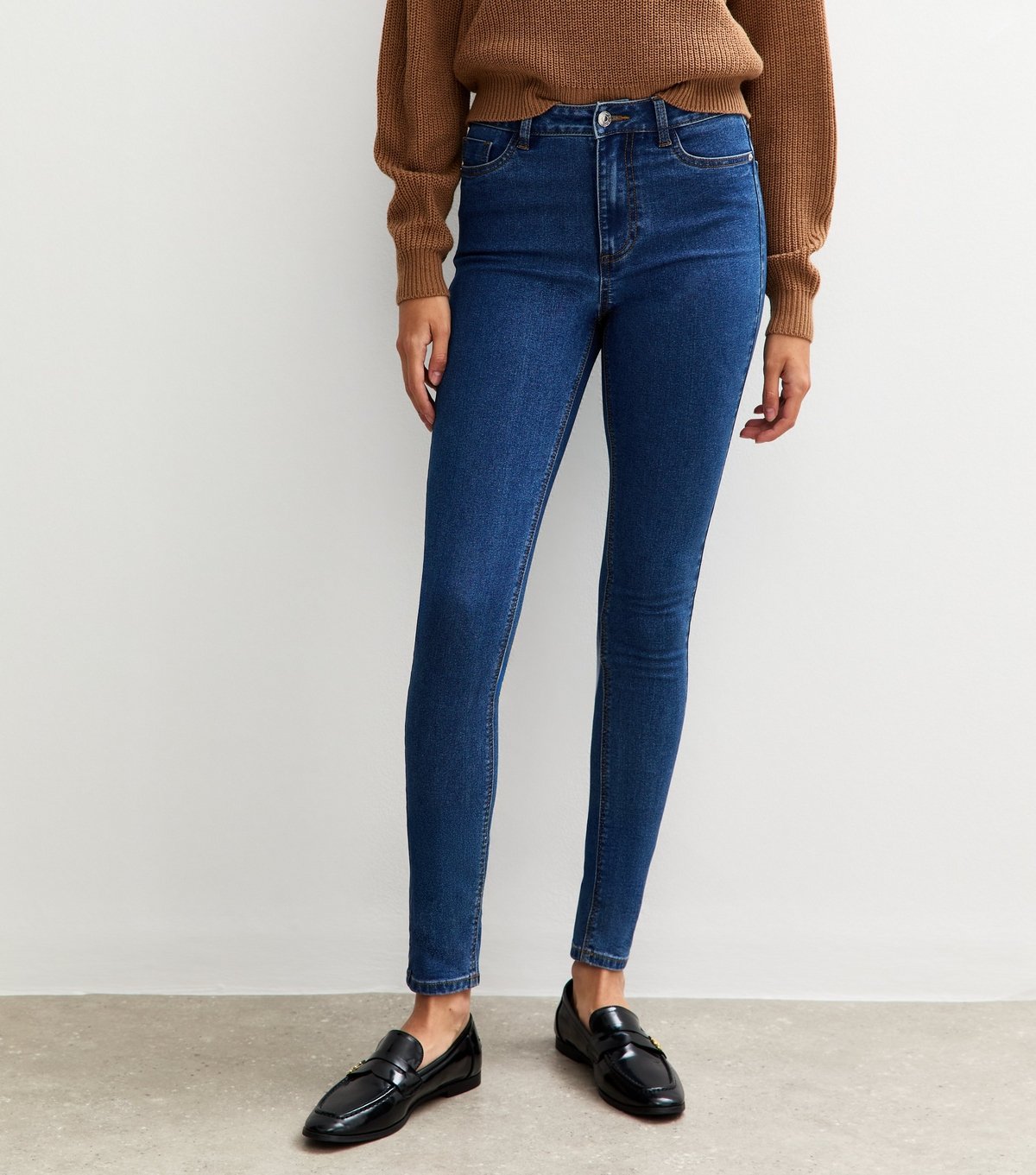 New Look Women's Tall Mid Blue Mid Rise Amie Skinny Jeans New Look - 4