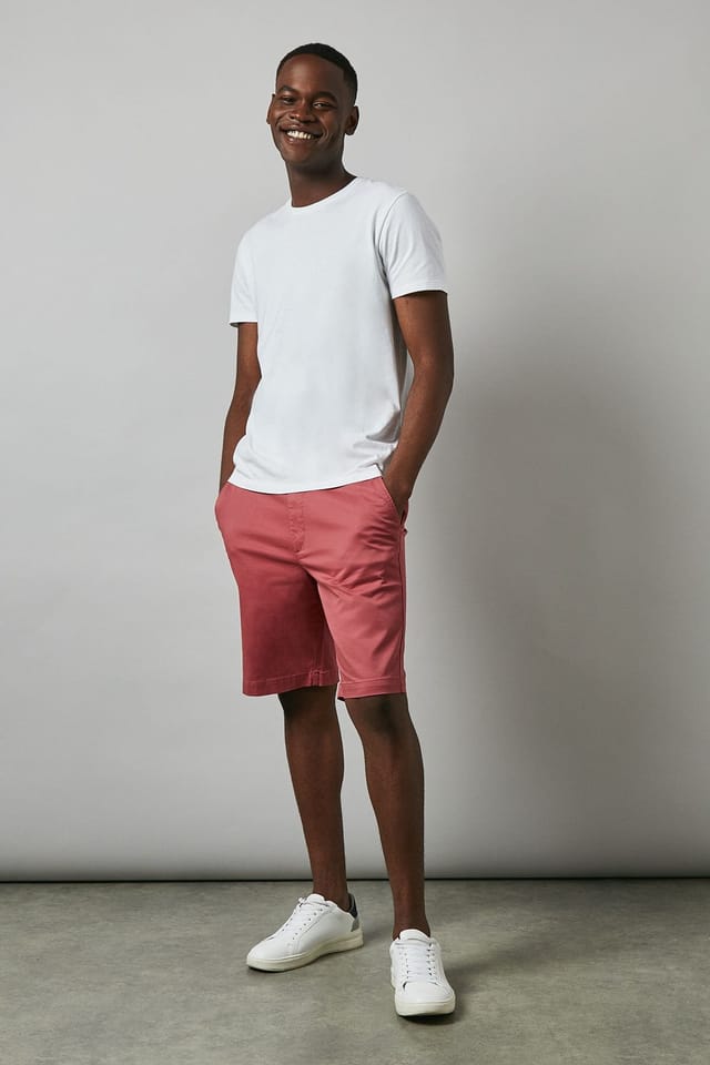 Maine Maine Men's Premium Chino Shorts in Terracotta - 2