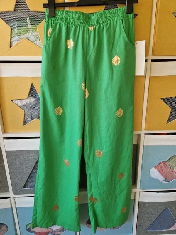 Never Fully Dressed Never fully dressed women's Green Shell Elissa Tousers size 8 (BNWT)