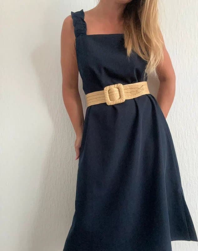 Source Unknown E. SEA navy formal midi dress size 12