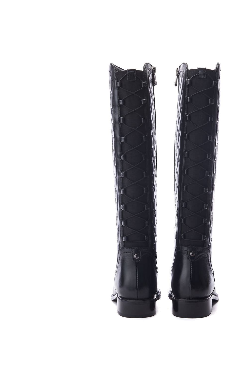 Moda In Pelle Moda In Pelle Women's 'Sinclair' Leather Biker Boots in Black - 4