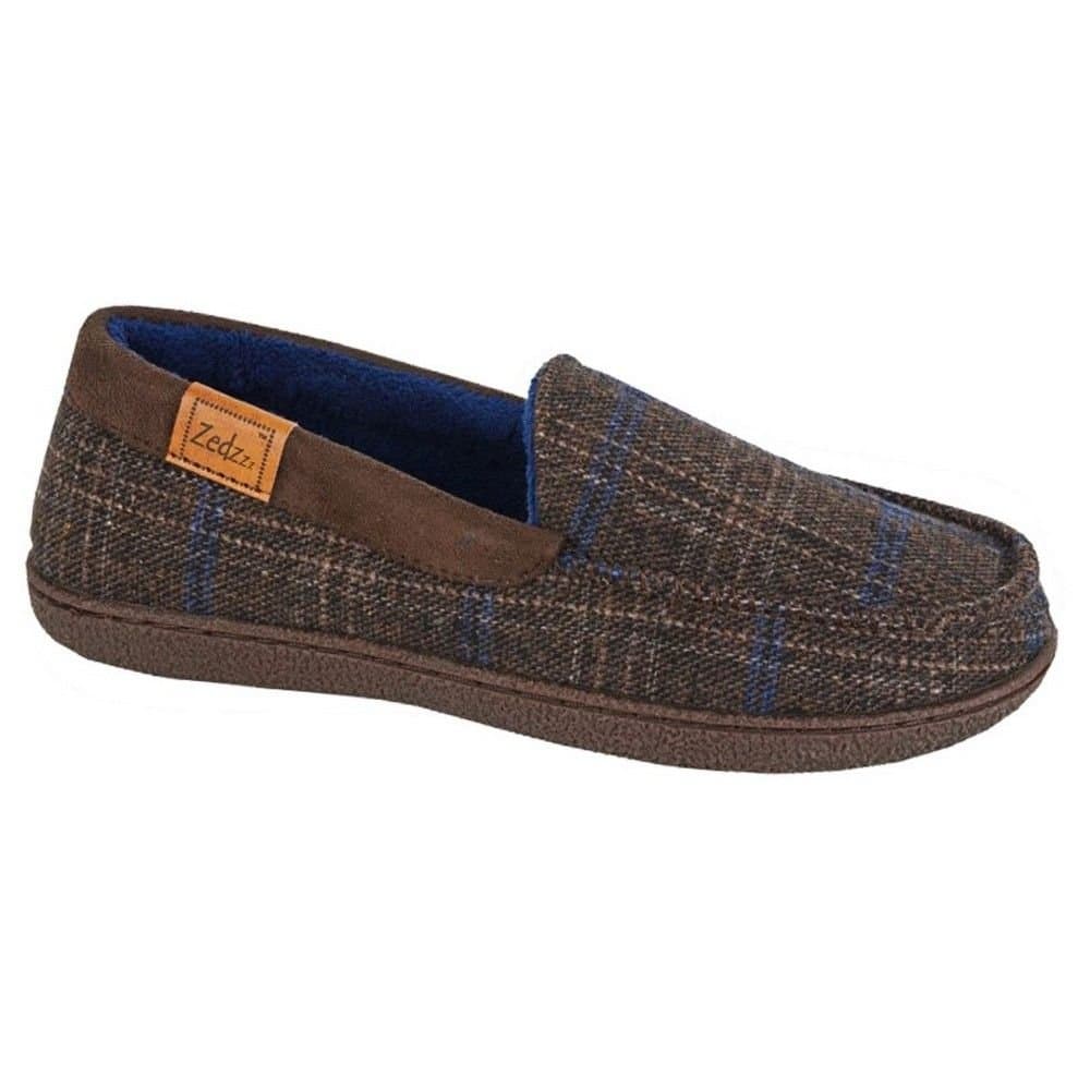 Zedzzz Zedzzz Men's Neville Slippers in Brown