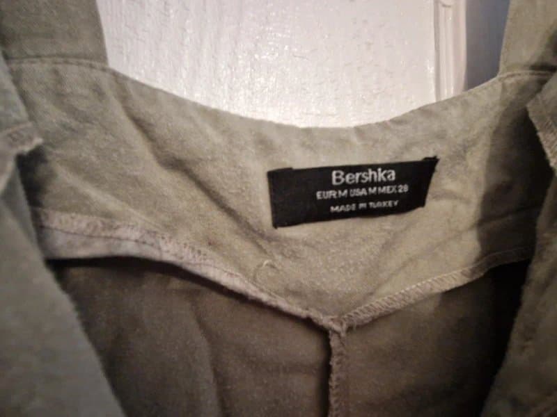 Bershka Bershka cropped leg button up jumpsuit