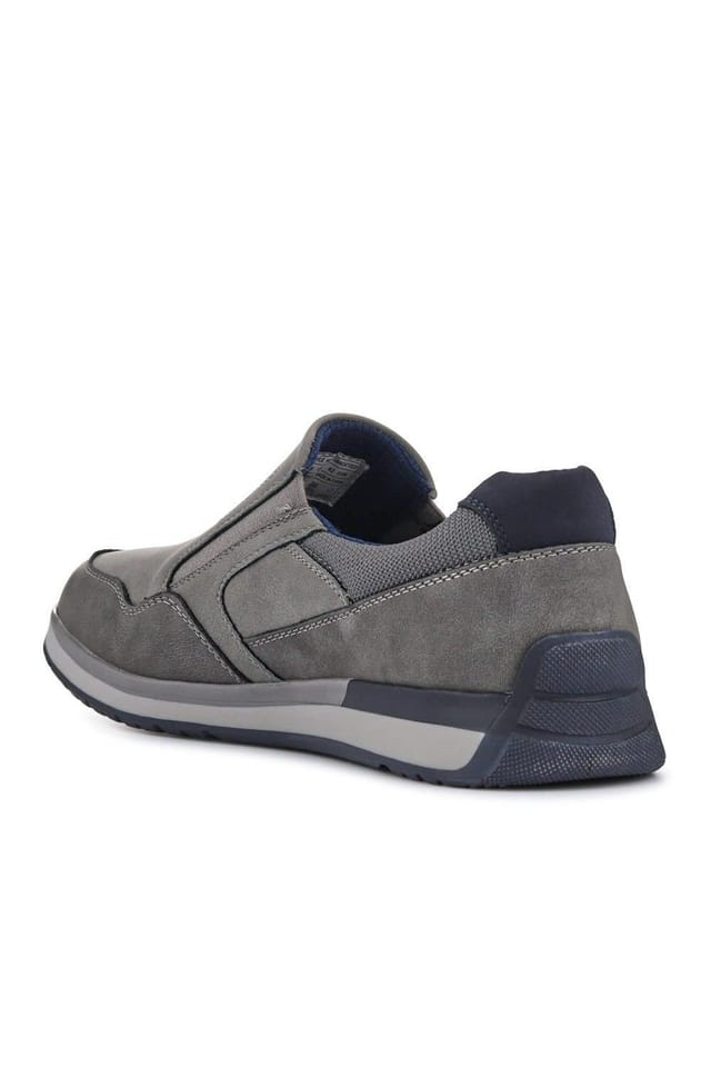 Pavers Pavers Men's Wide Fit Elasticated Slip On Shoes in Grey - 3