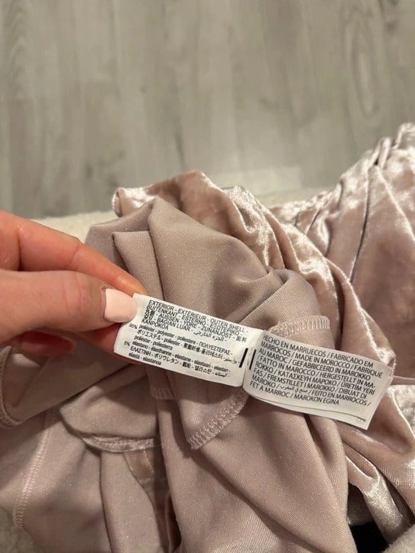Bershka Light Pink Crushed Velvet Bandeau Midi Dress