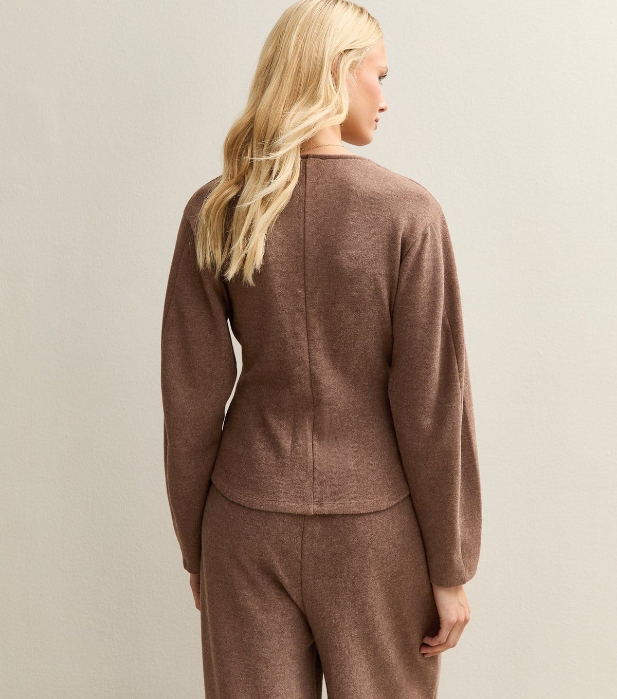 New Look Women's Brown Soft Touch V Neck Cardigan New Look - 4