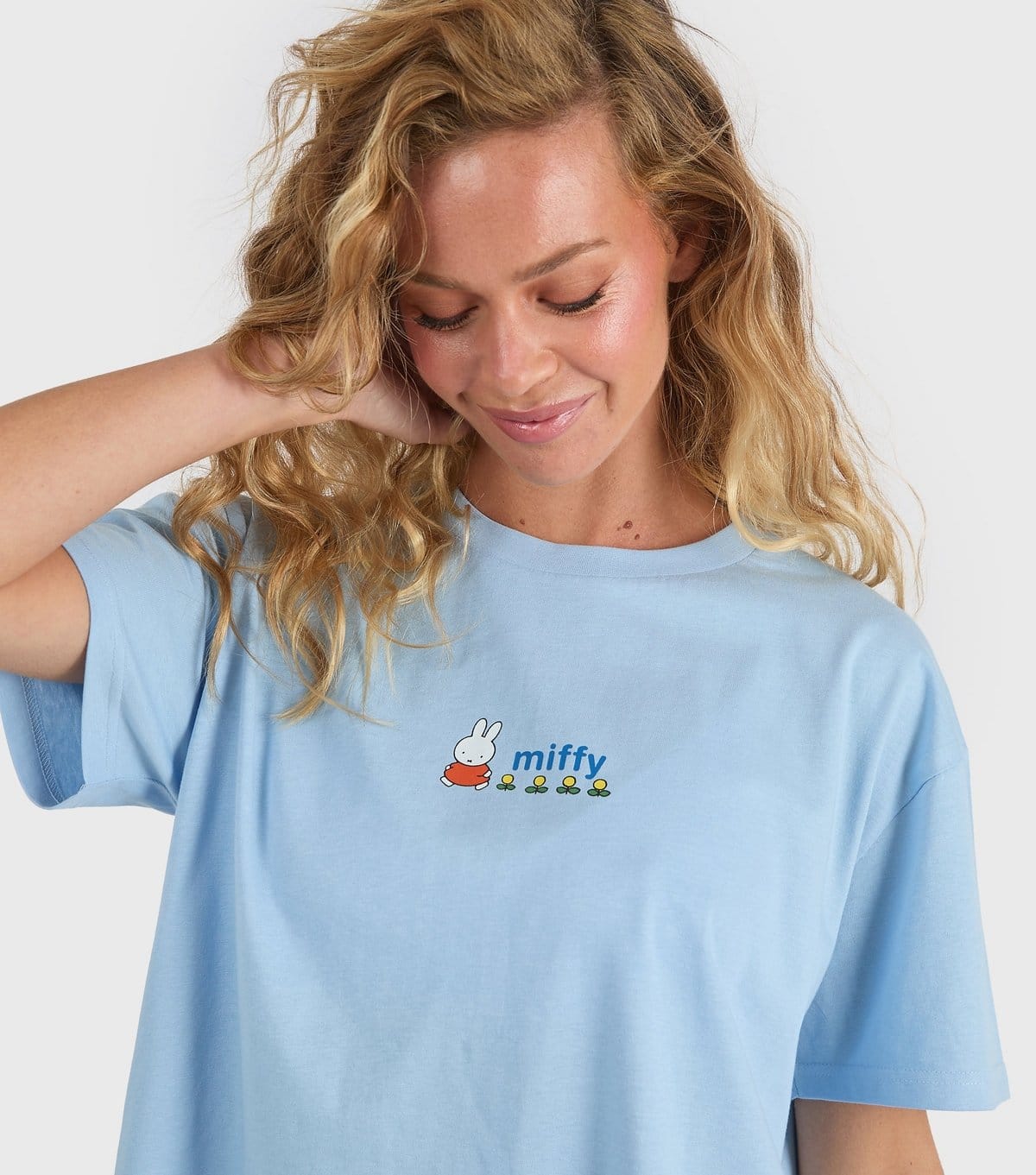 Skinnydip Women's Light Blue Miffy Summer State Printed T-Shirt Skinnydip New Look - 4