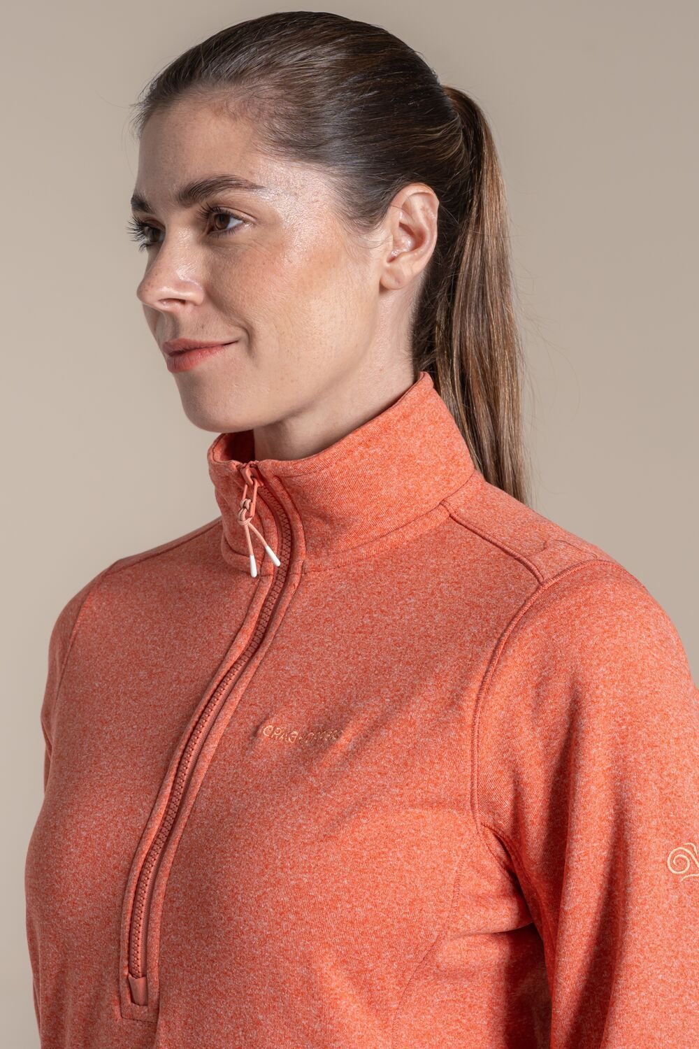 Craghoppers Craghoppers Women's Alcudia Half Zip Fleece in Coral - 3
