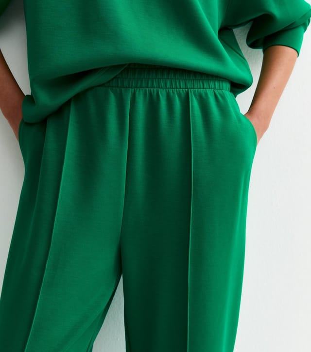 New Look Women's Premium Bright Green Jersey Joggers New Look - 2