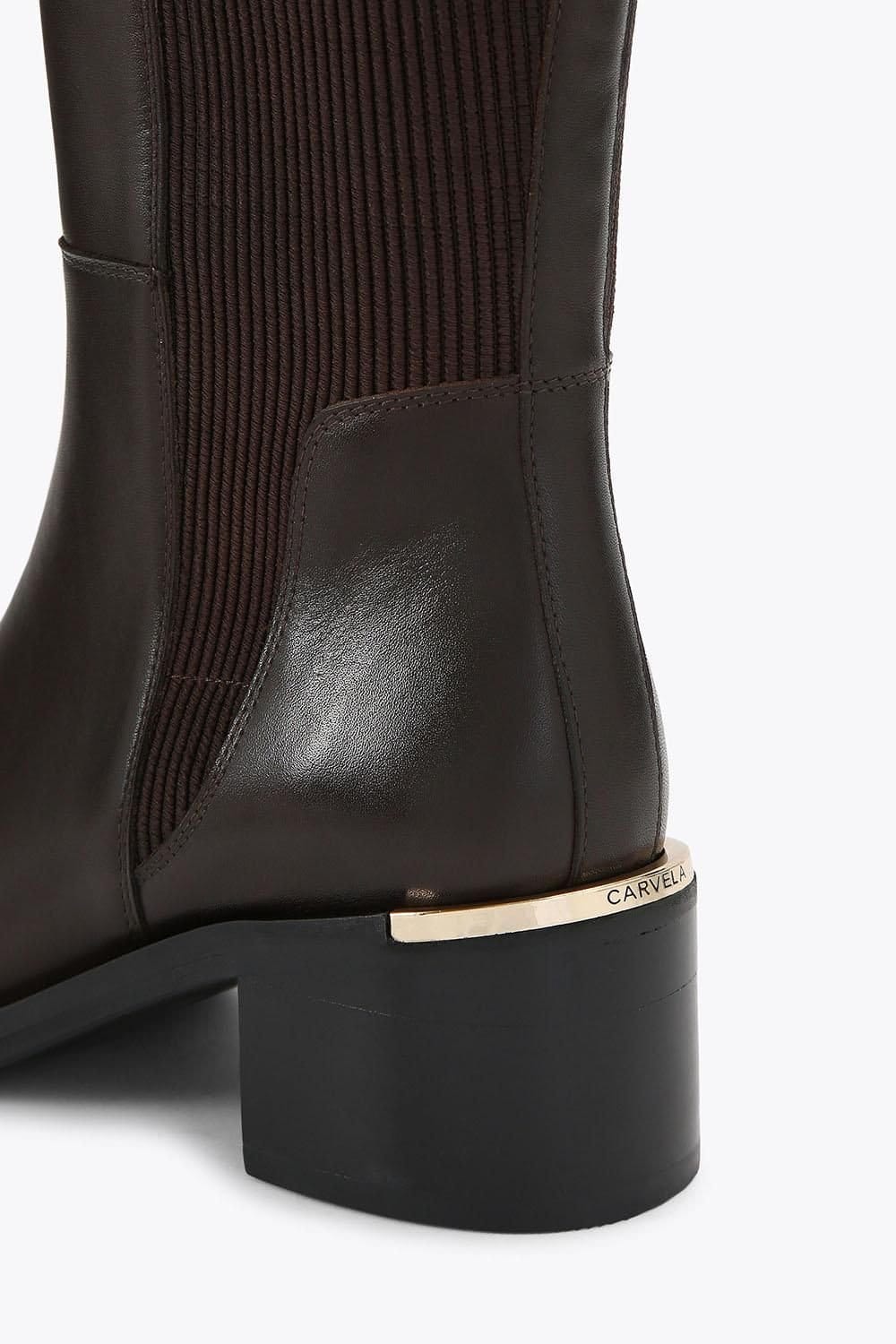 Carvela Carvela Women's 'Liberta Knee' Leather Boots in Brown - 4