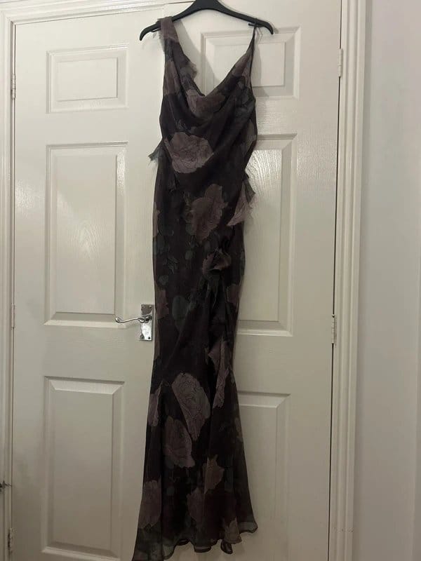 ASOS Floral Chiffon Full-Length Gown