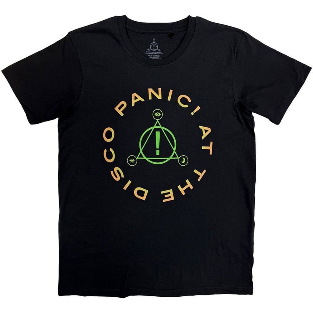 Panic at the Disco Panic at the Disco Men's Triangle Circle T-Shirt in Black