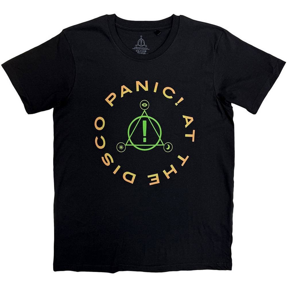 Panic at the Disco Panic at the Disco Men's Triangle Circle T-Shirt in Black - 2