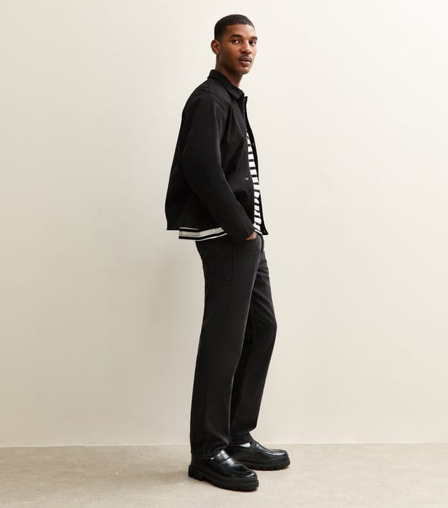 jack & jones Men's Black Regular Worker Jacket Jack & Jones New Look - 3