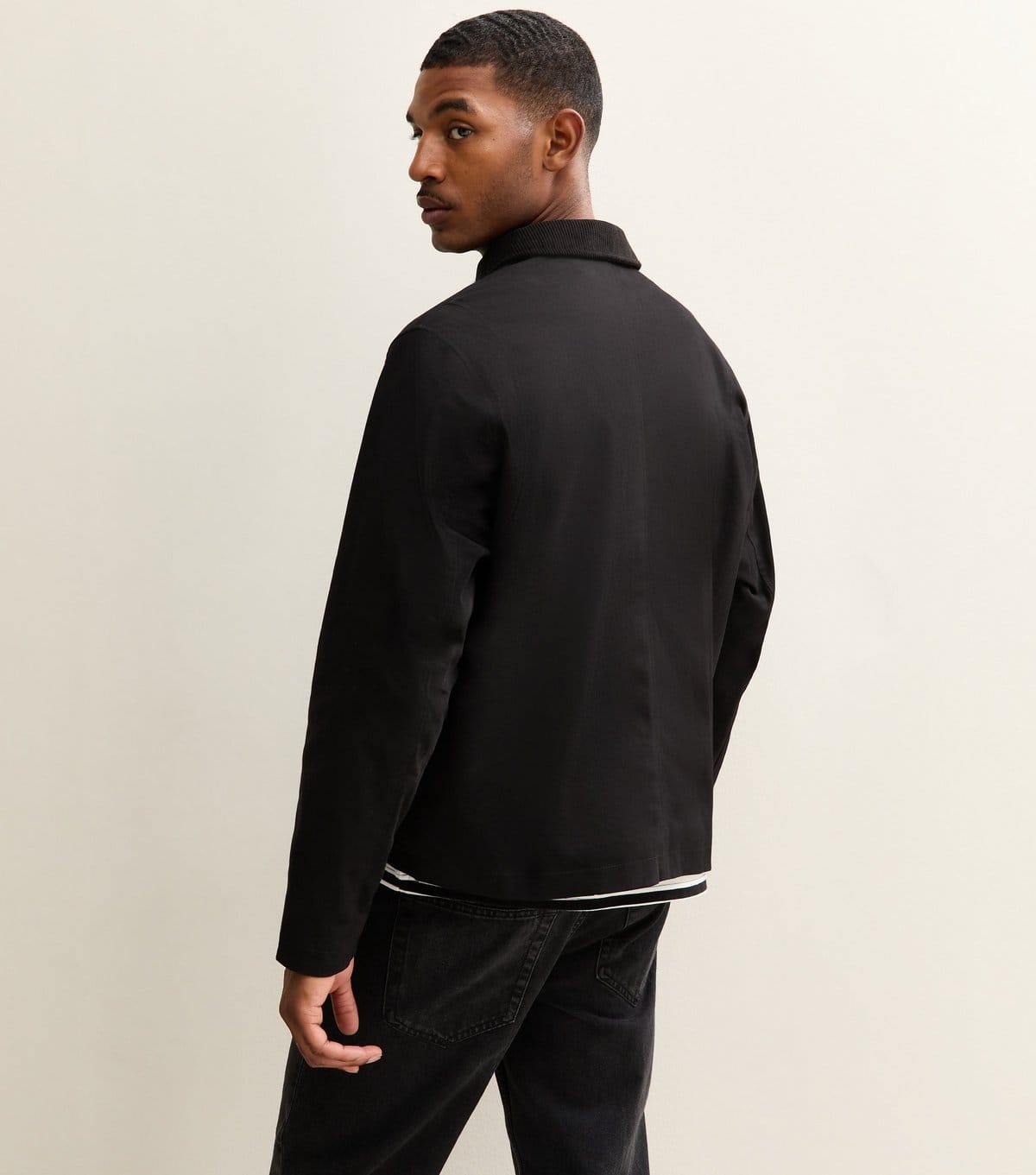 jack & jones Men's Black Regular Worker Jacket Jack & Jones New Look - 4