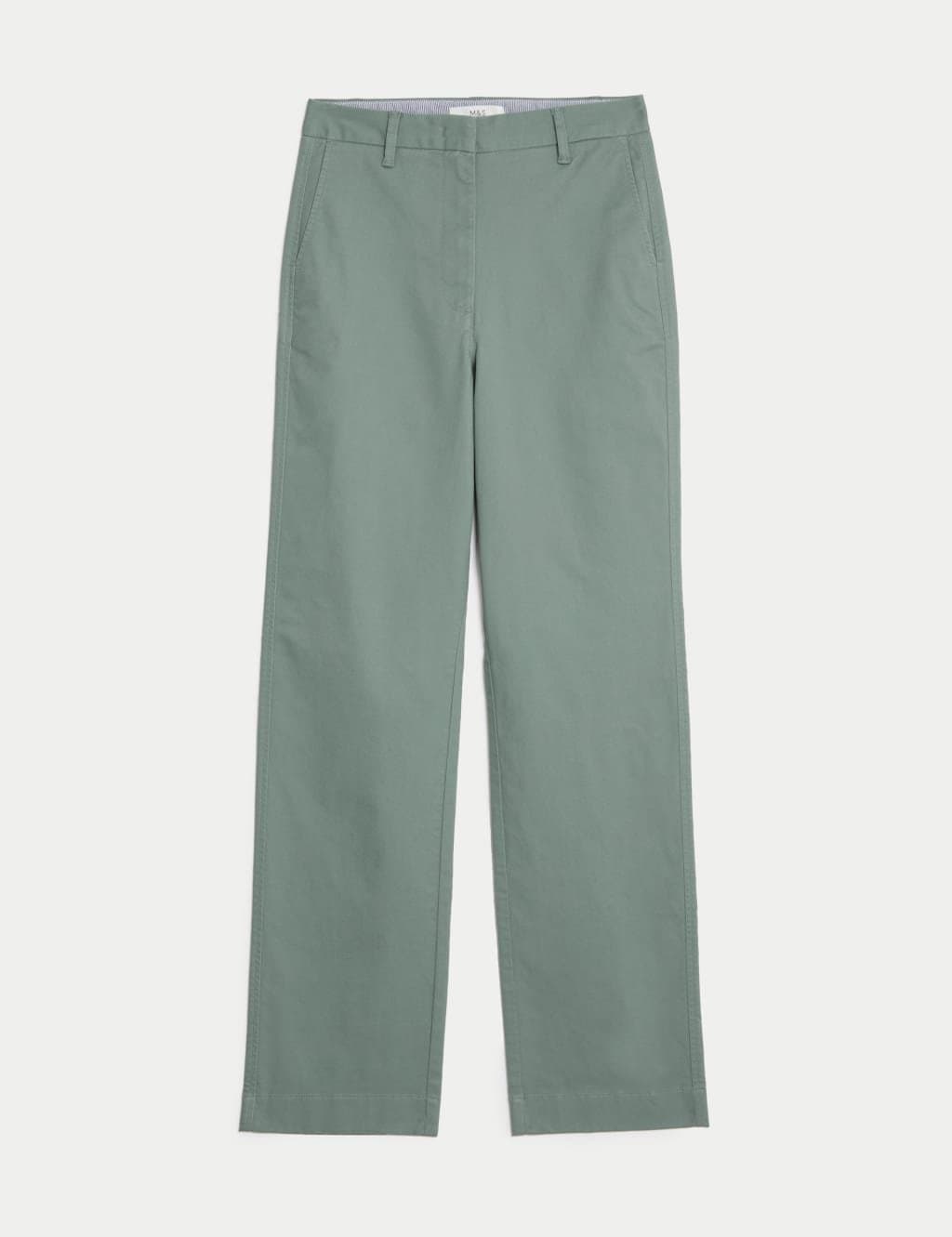 Marks & Spencer M&S Dark Sage Stretch Straight Leg Chinos