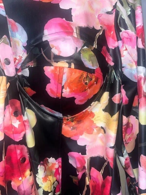 ASOS Floral pu trousers and shirt