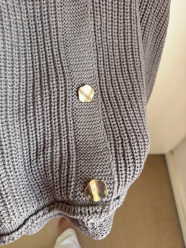 ASOS Knitted vest with golden buttons