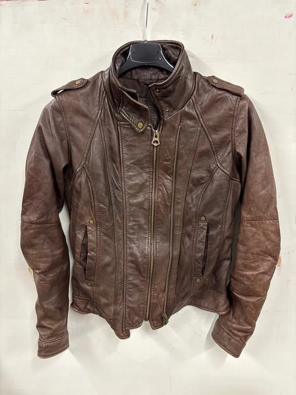 Bershka Women’s Bershka Leather Jacket - Brown - Women’s S