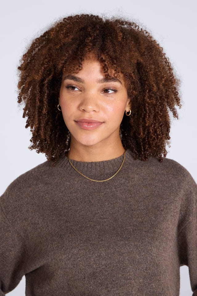Animal Animal Women's Soft Lightweight Casual Top Warm Comfortable Fluffy Pullover Jumper in Brown - 3