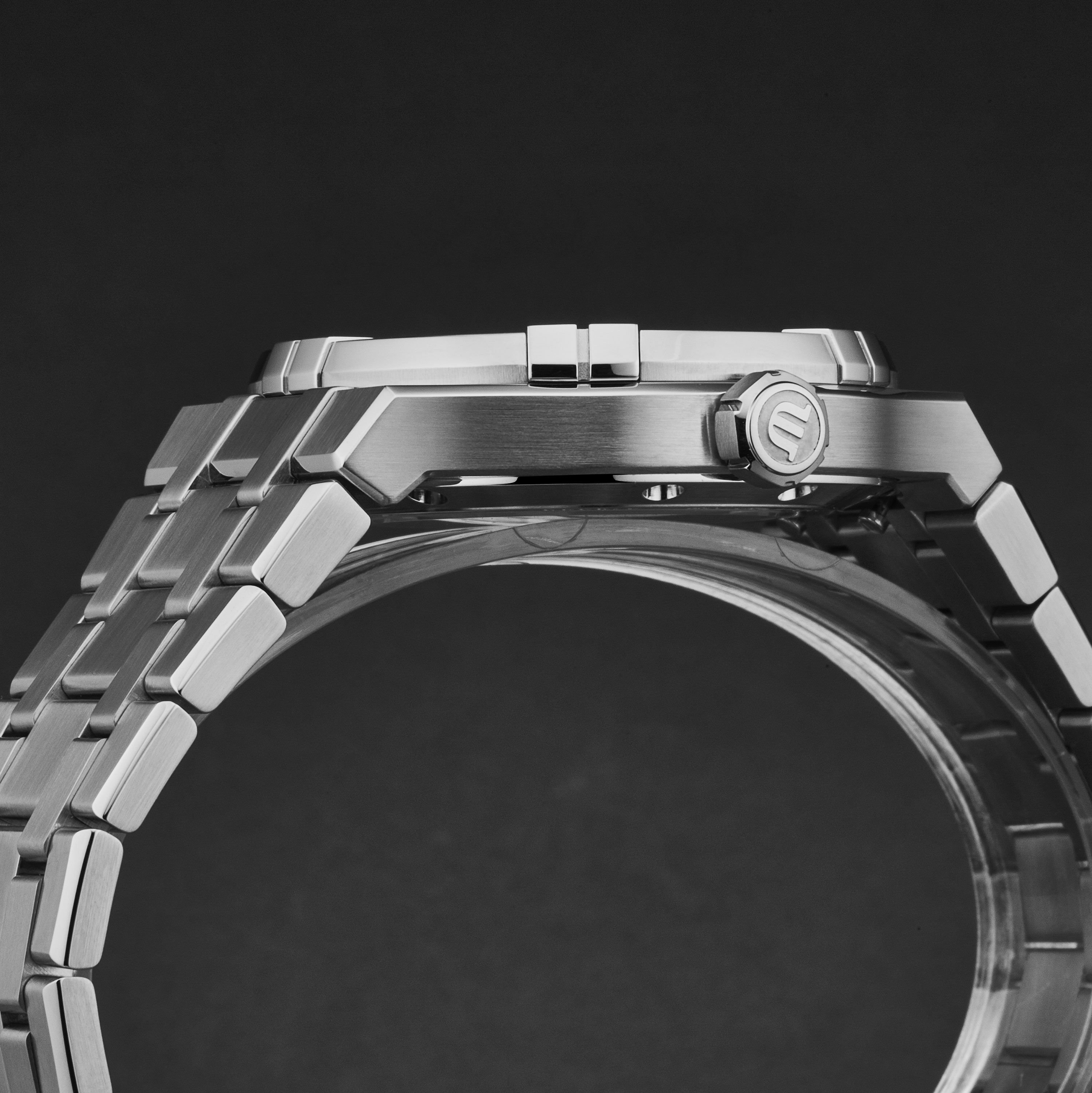 Maurice Lacroix Maurice Lacroix Women's 'Aikon' Orange Dial Stainless Steel Bracelet Automatic Watch - 3