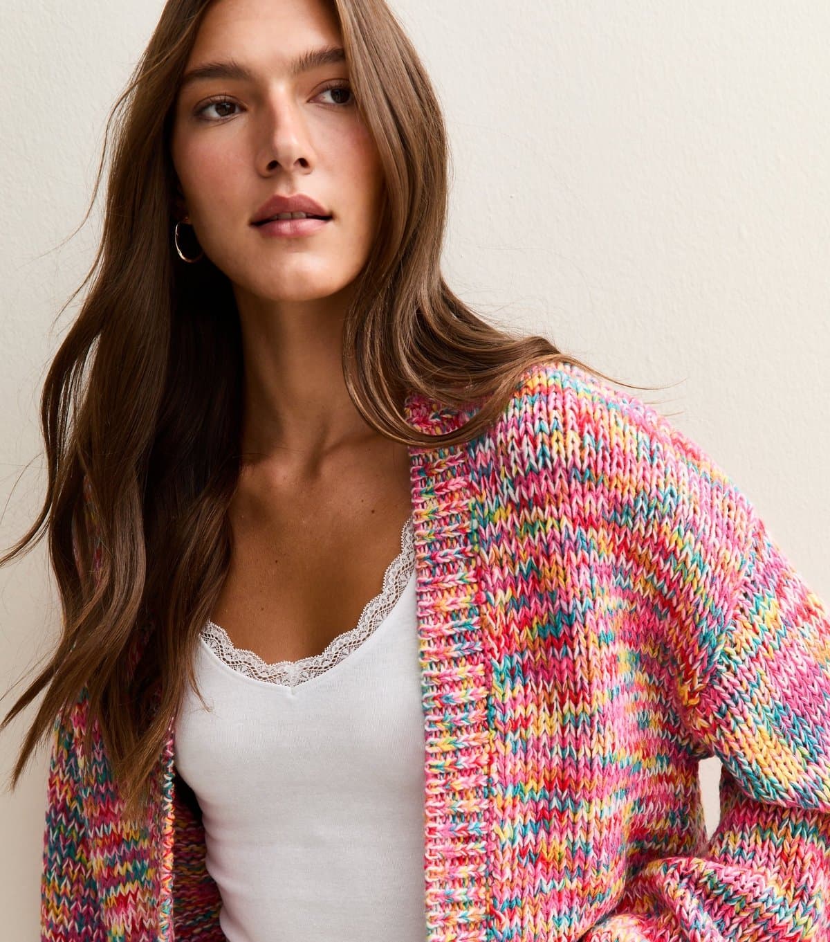 Sunshine Soul Women's Pink Balloon Sleeve Cardigan Sunshine Soul New Look