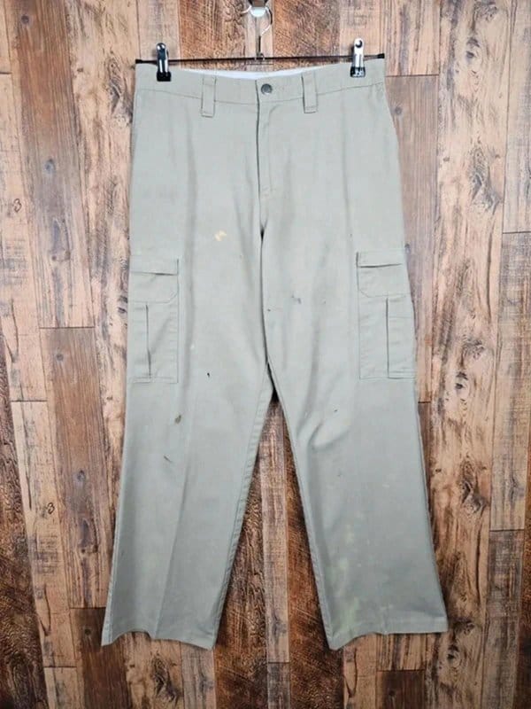 Dickies Dickies Cargo Chino Trousers - Sage Green - Distressed Workwear - 1