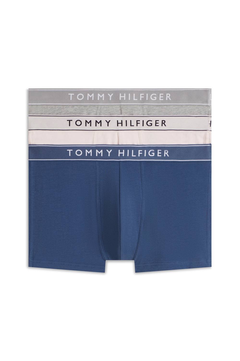 Tommy Hilfiger Tommy Hilfiger Men's 3P Trunk Dtm Dtm Blue/White/Silver - 2