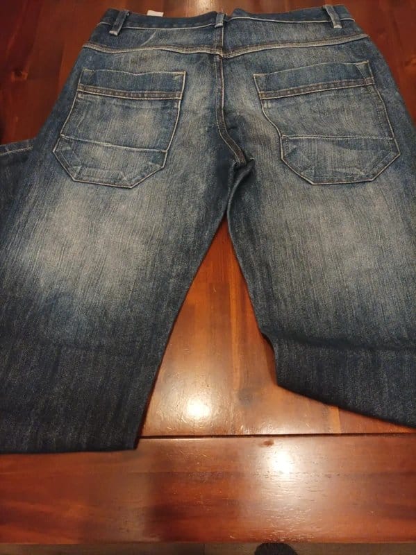 New Look Blue Stone Washed Straight Leg Jeans