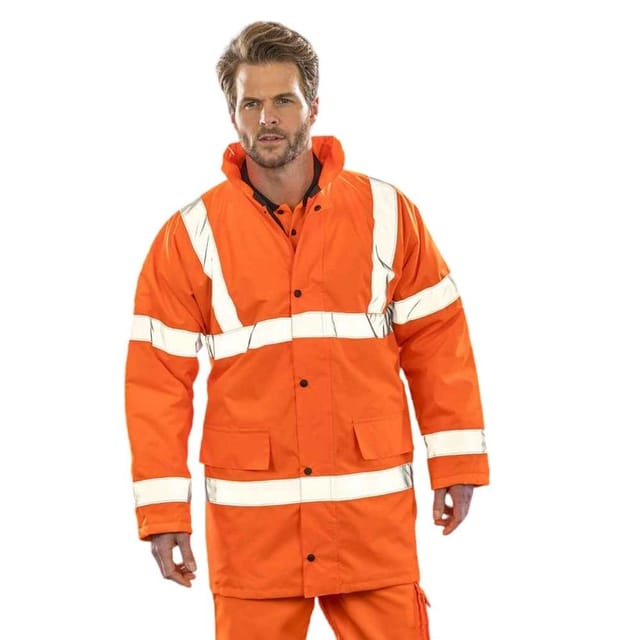 SAFE-GUARD by Result SAFE-GUARD by Result Men's Motorway Jacket in Orange - 2