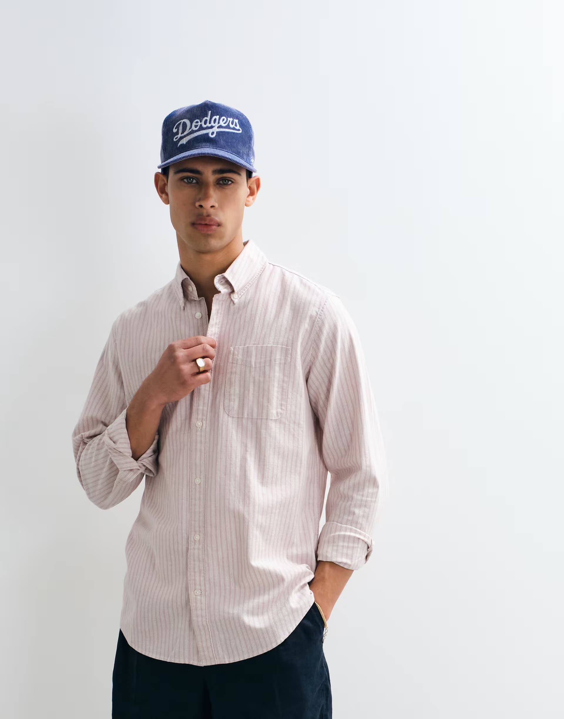 ASOS GAP linen shirt in pink