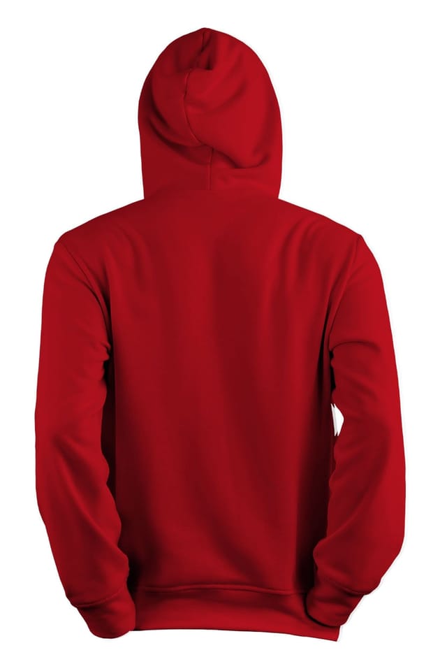 Bad Zebedee Bad Zebedee Men's Retro Steam Train Hoodie in Red - 3