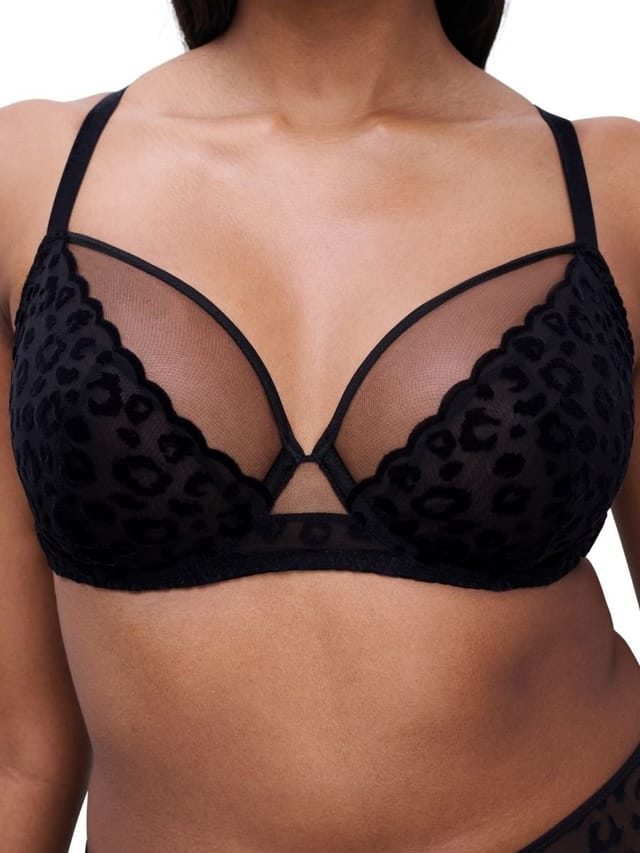 Chantelle Chantelle Women's Girls Covering Full Cup Bra in Black - 3