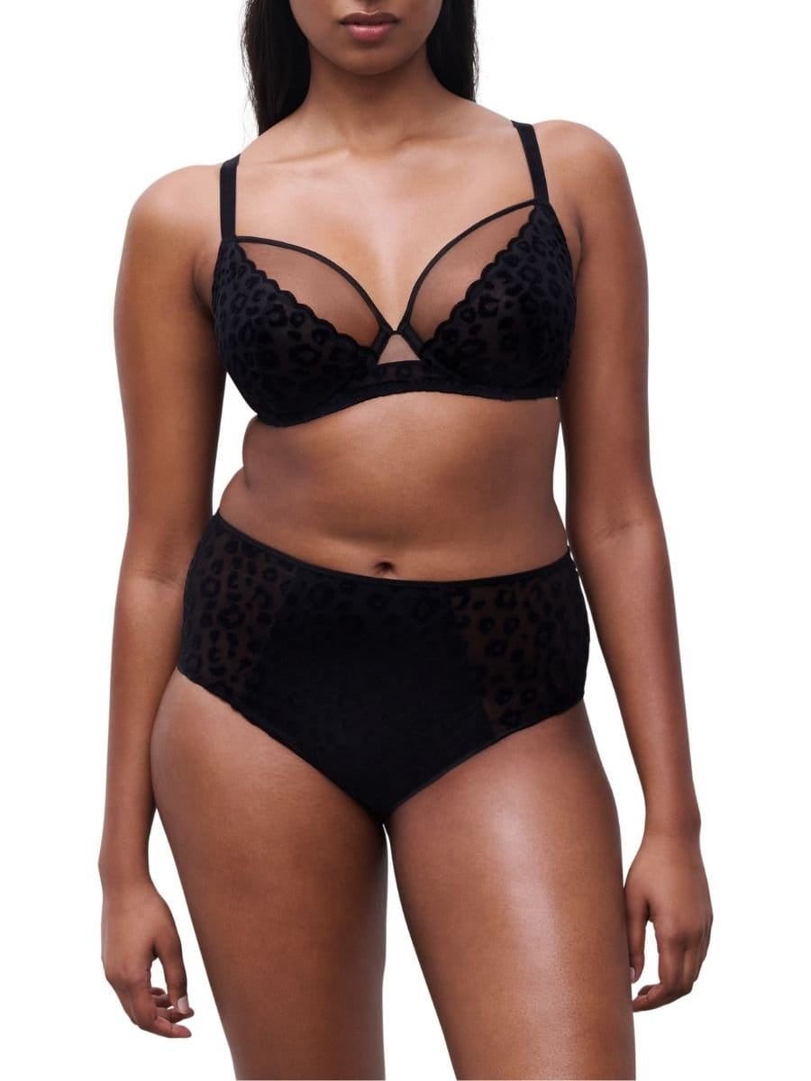 Chantelle Chantelle Women's Girls Covering Full Cup Bra in Black - 4