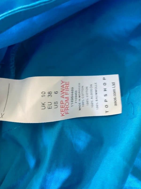 Topshop BNWT Blue bolero summer top size 10