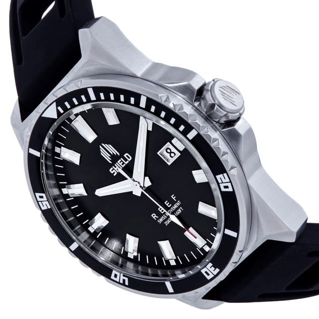 Shield Shield Men's Reef Strap Watch w/Date - Black - 2