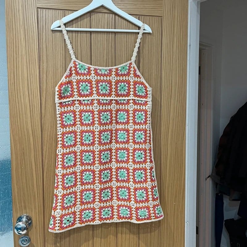 Zara Multi-Colour Crochet Dress - Unworn