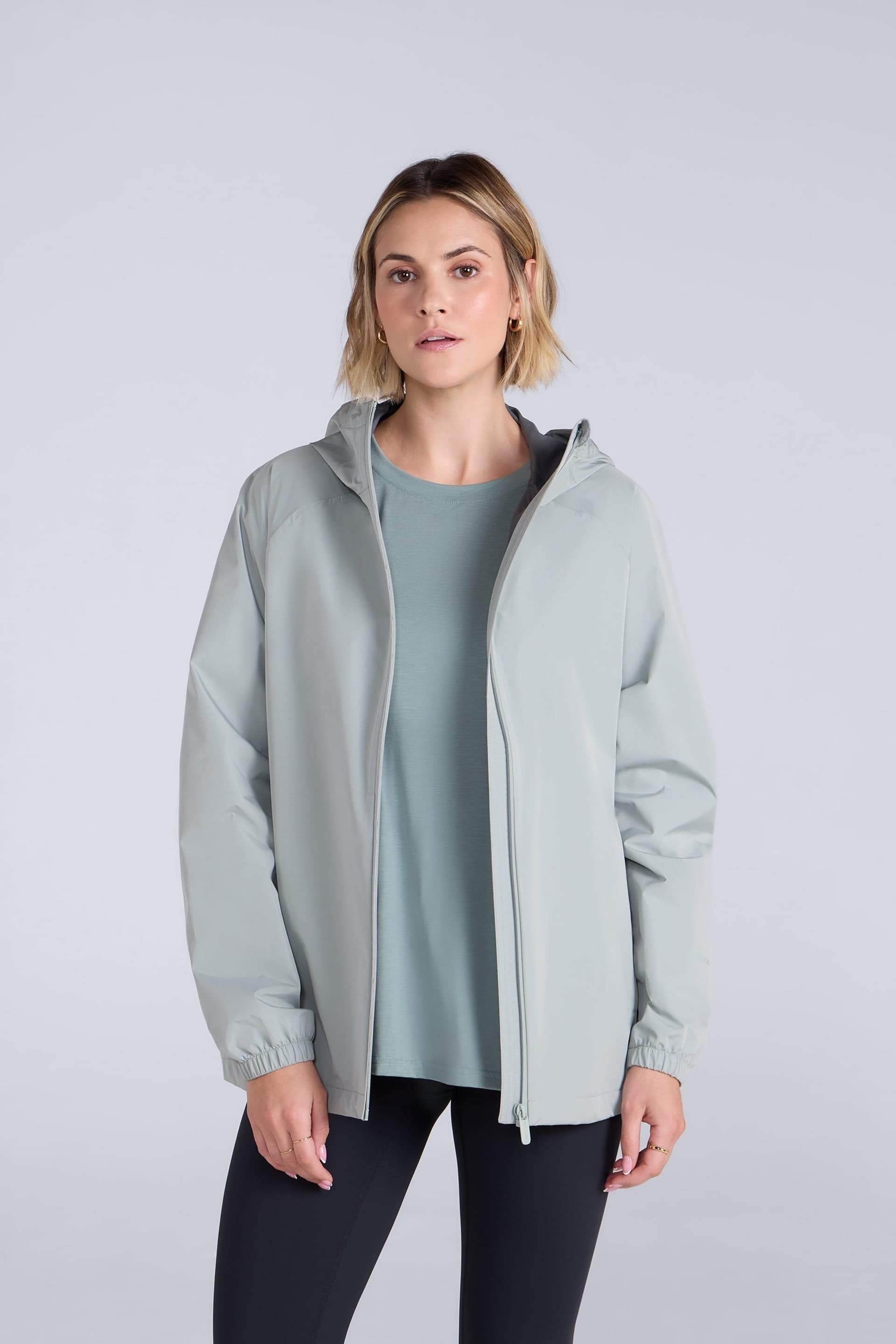 Animal Animal Women's 'Reid' Lightweight Active Waterproof 2.5L Packable Outdoor Jacket in Mint