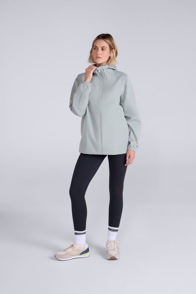 Animal Animal Women's 'Reid' Lightweight Active Waterproof 2.5L Packable Outdoor Jacket in Mint - 2