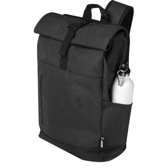 Avenue Avenue Men's Hose 15.6" Roll Up Laptop Bag in Charcoal - 3