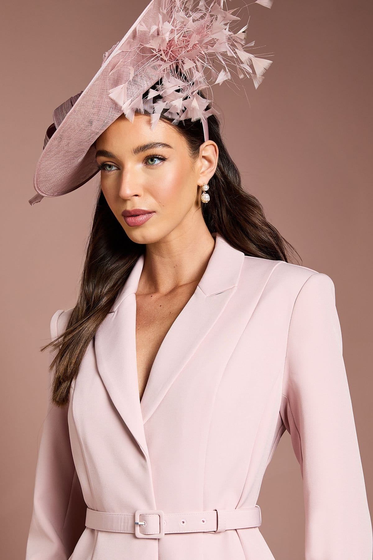 Coast Coast Women's Lisa Tan Tailored Coat in Blush - 4