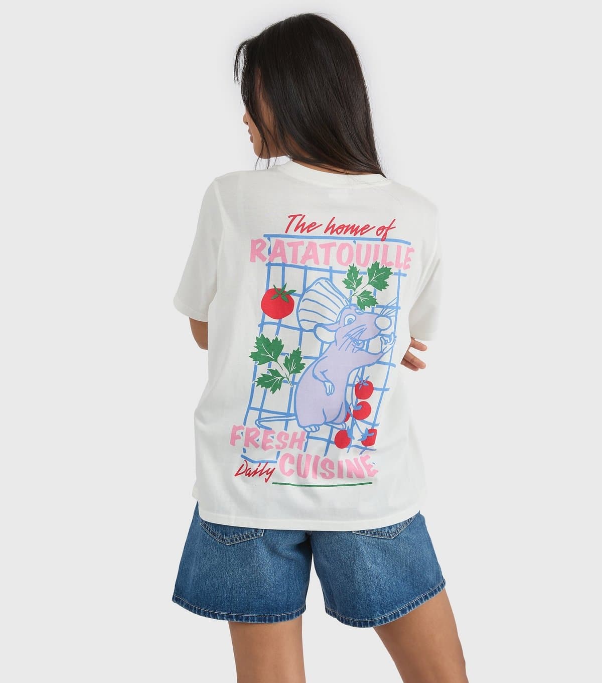 Custard Custard White Disney Ratatouille Printed T-Shirt