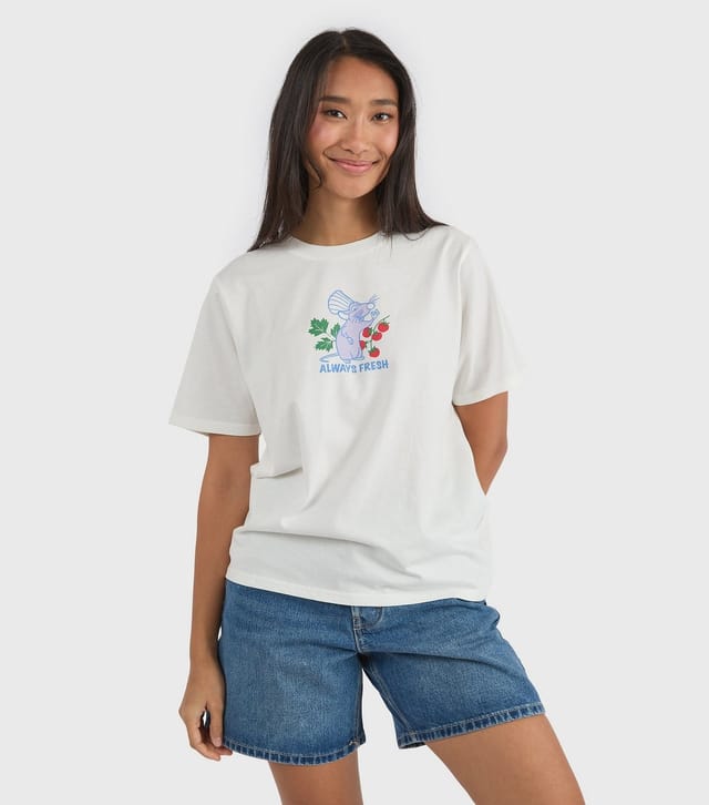 Custard Women's White Disney Ratatouille Printed T-Shirt Custard New Look - 2