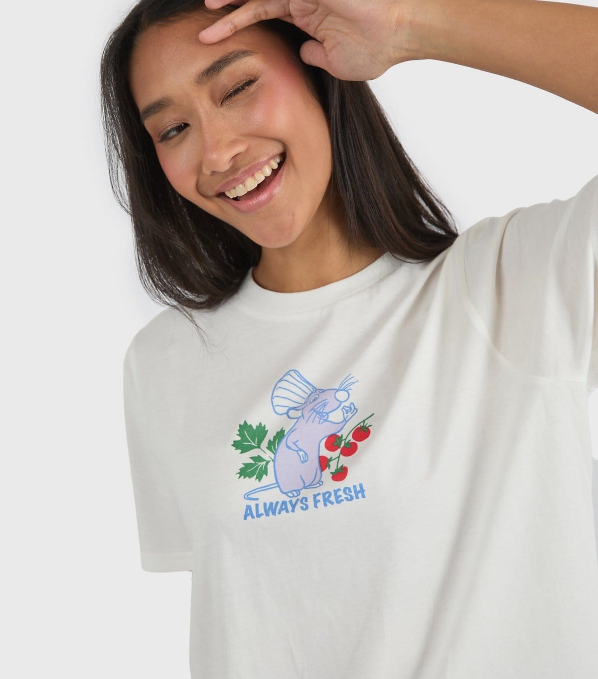 Custard Women's White Disney Ratatouille Printed T-Shirt Custard New Look - 4