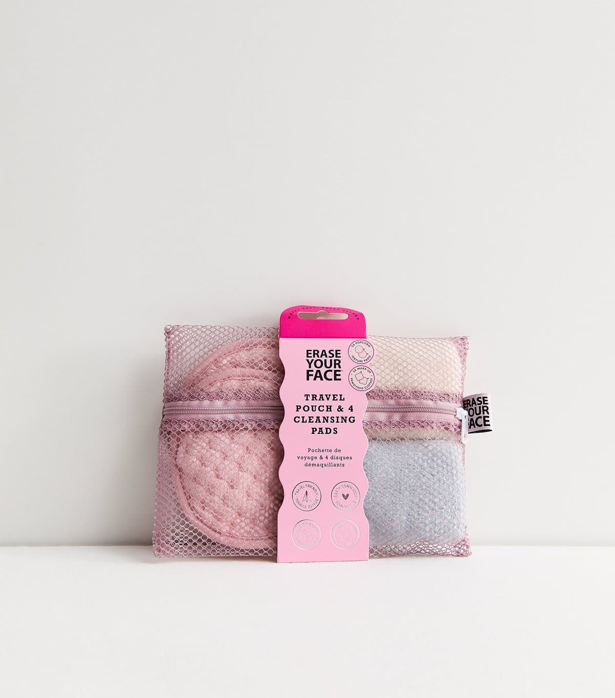 Danielle Creations Pack of 4 Erase Your Face Cleansing Pads Travel Pouch Danielle New Look